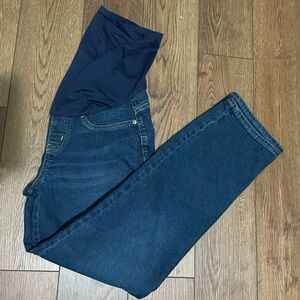 Signature by Levi Strauss Maternity Dark Blue Straight Jeans